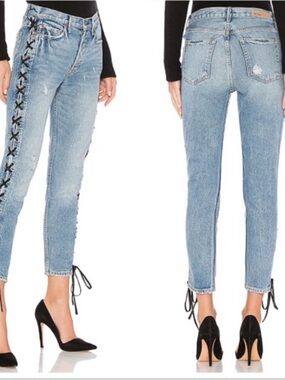 GRLFRND Karolina lace-up sides size 25